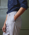 Italian Relaxed Corded Stripe Officer Pant