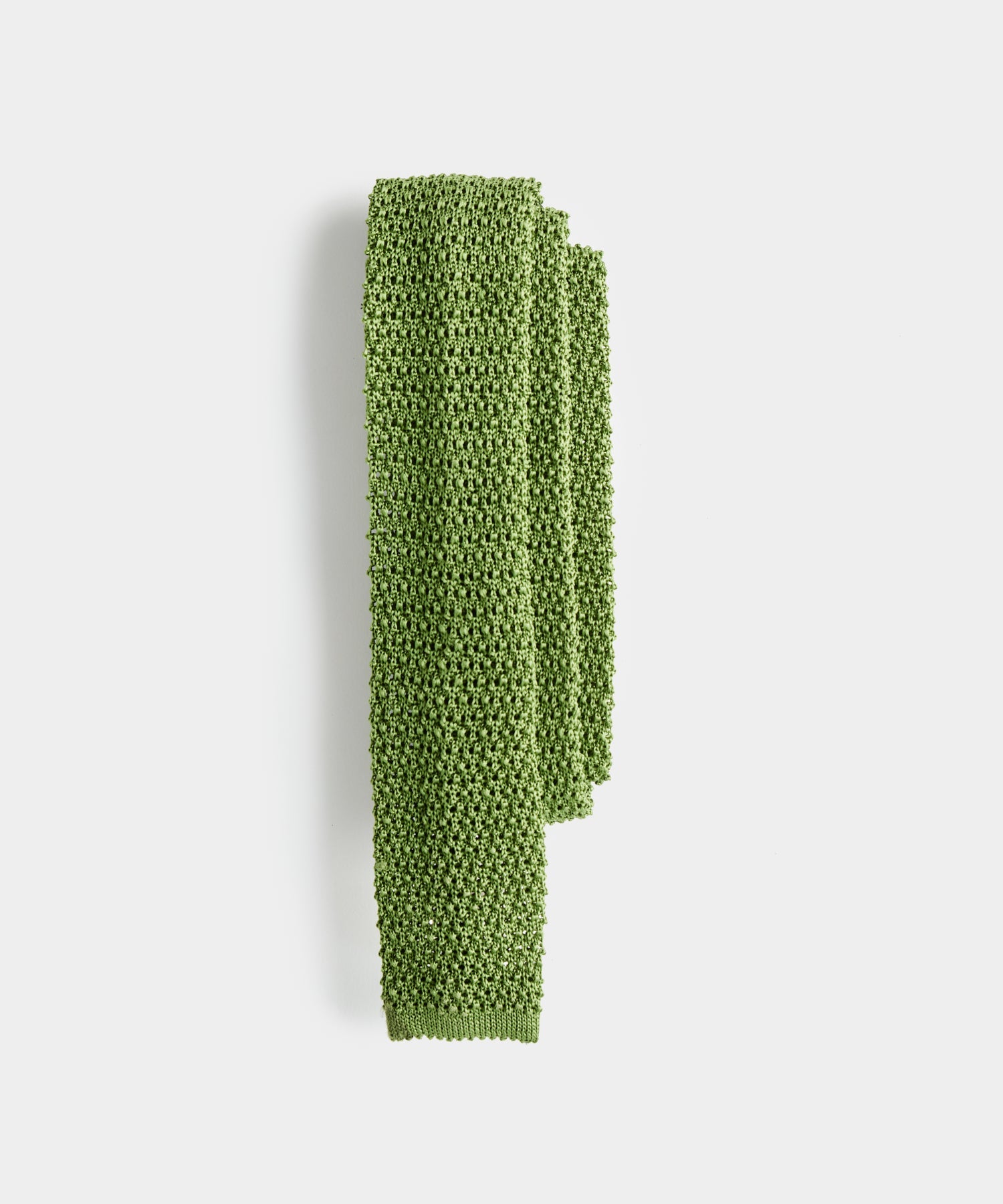Italian Silk Knit Tie in Green