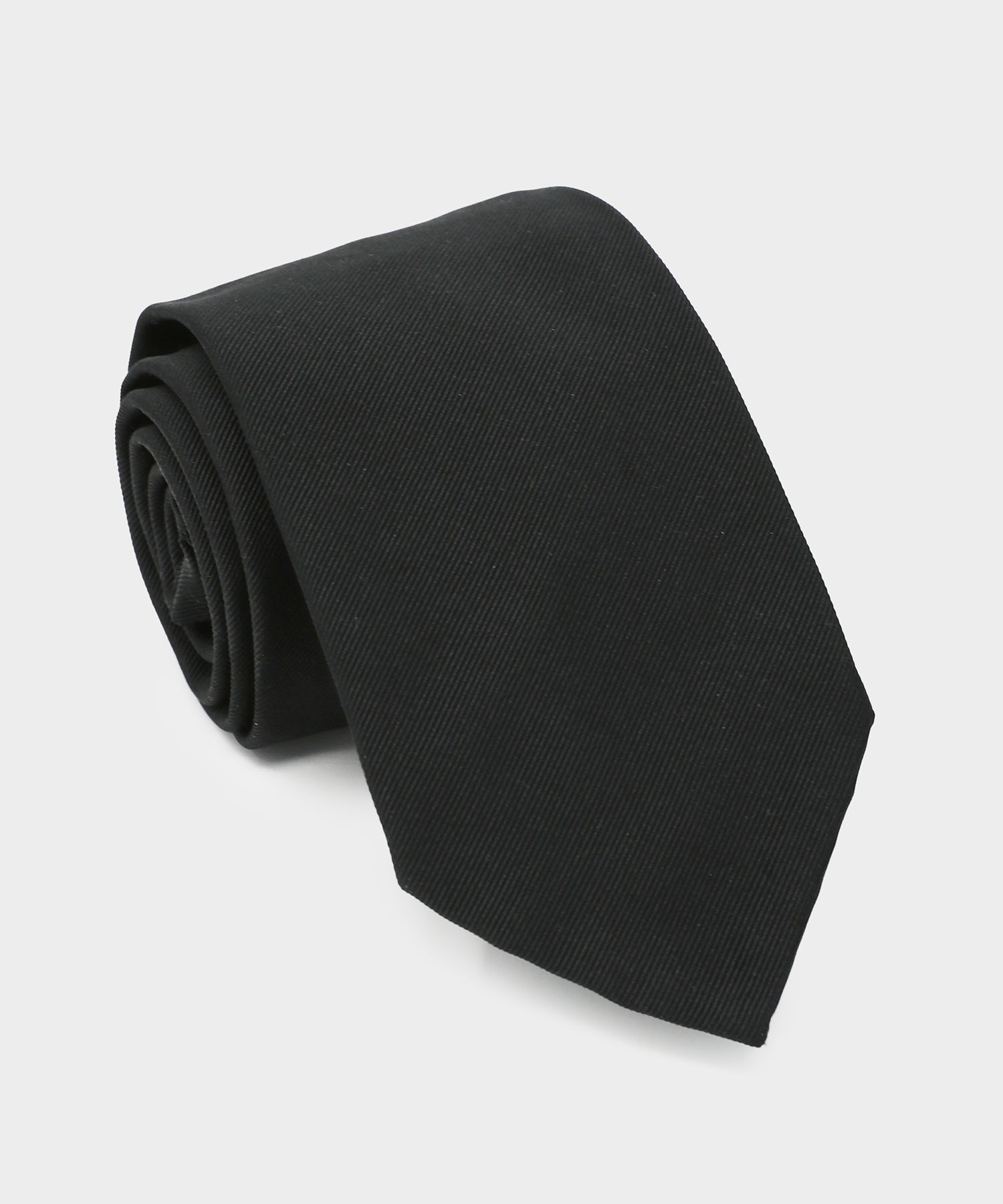 Italian Solid Tie in Black