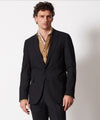 Italian Tropical Wool Sutton Suit in Black