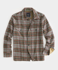 Italian Wool Lowland Shirt Jacket in Gray