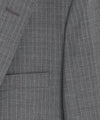 Italian Wool Sutton Suit in Grey Pinstripe