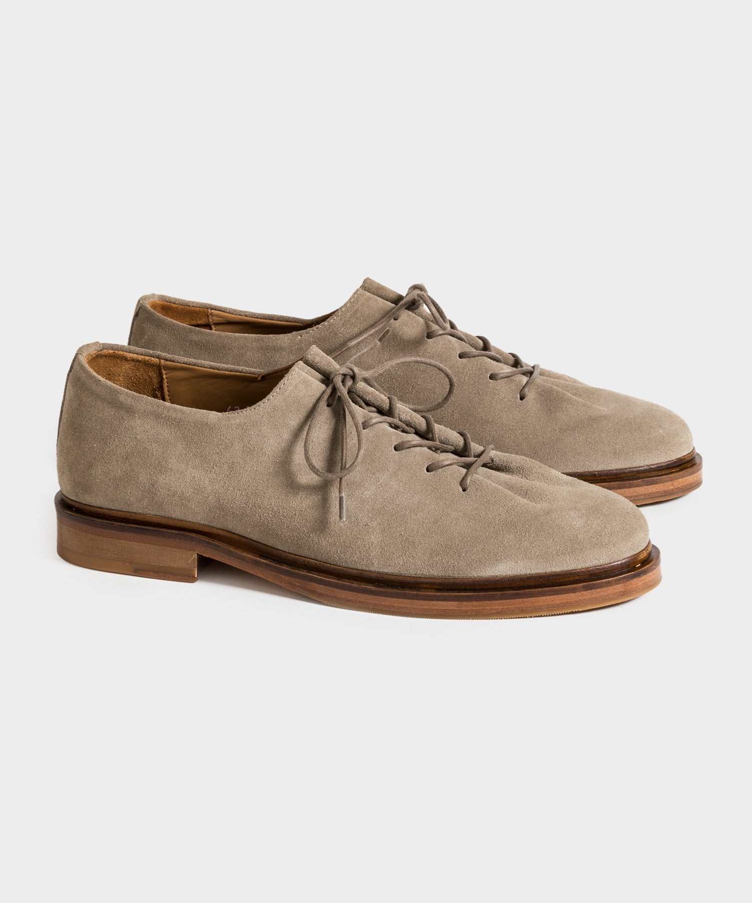 Jacques Solovière Edouard Lace-Up Dress Shoe in Beige Suede – Todd