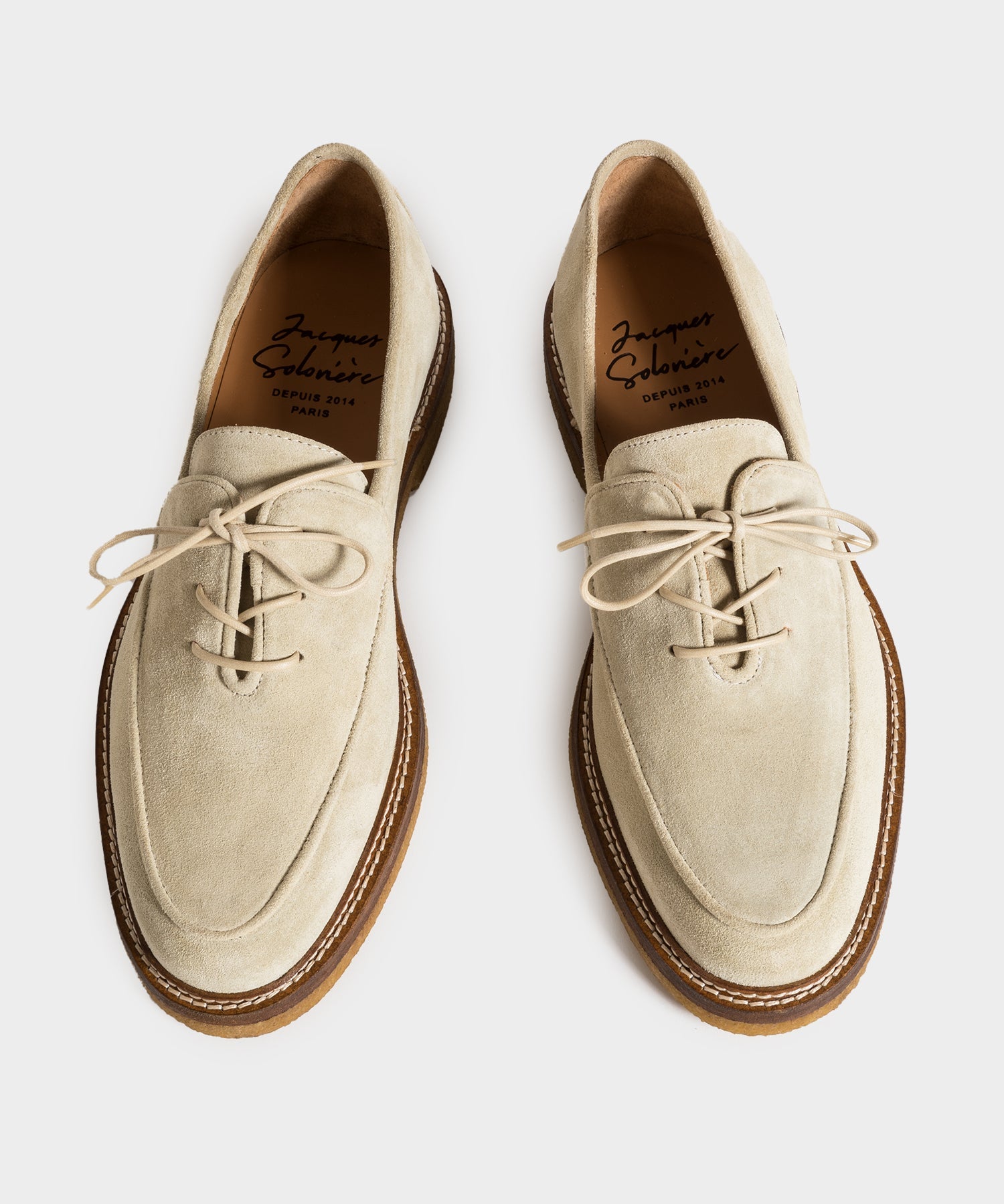 Jacques Solovière Oliver Laceup Derby Suede Shoe – Todd Snyder
