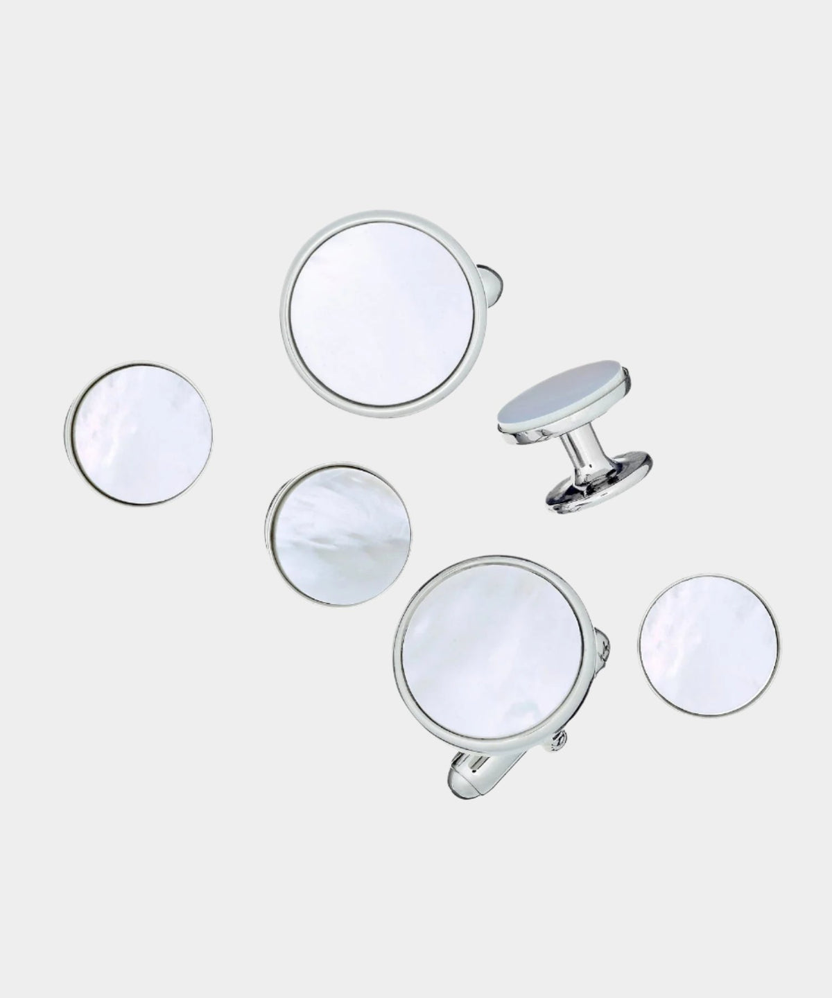 Jan Leslie Link Up Circle Cufflinks and Tuxedo Studs