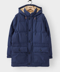 Japanese Mid Down Parka in Navy