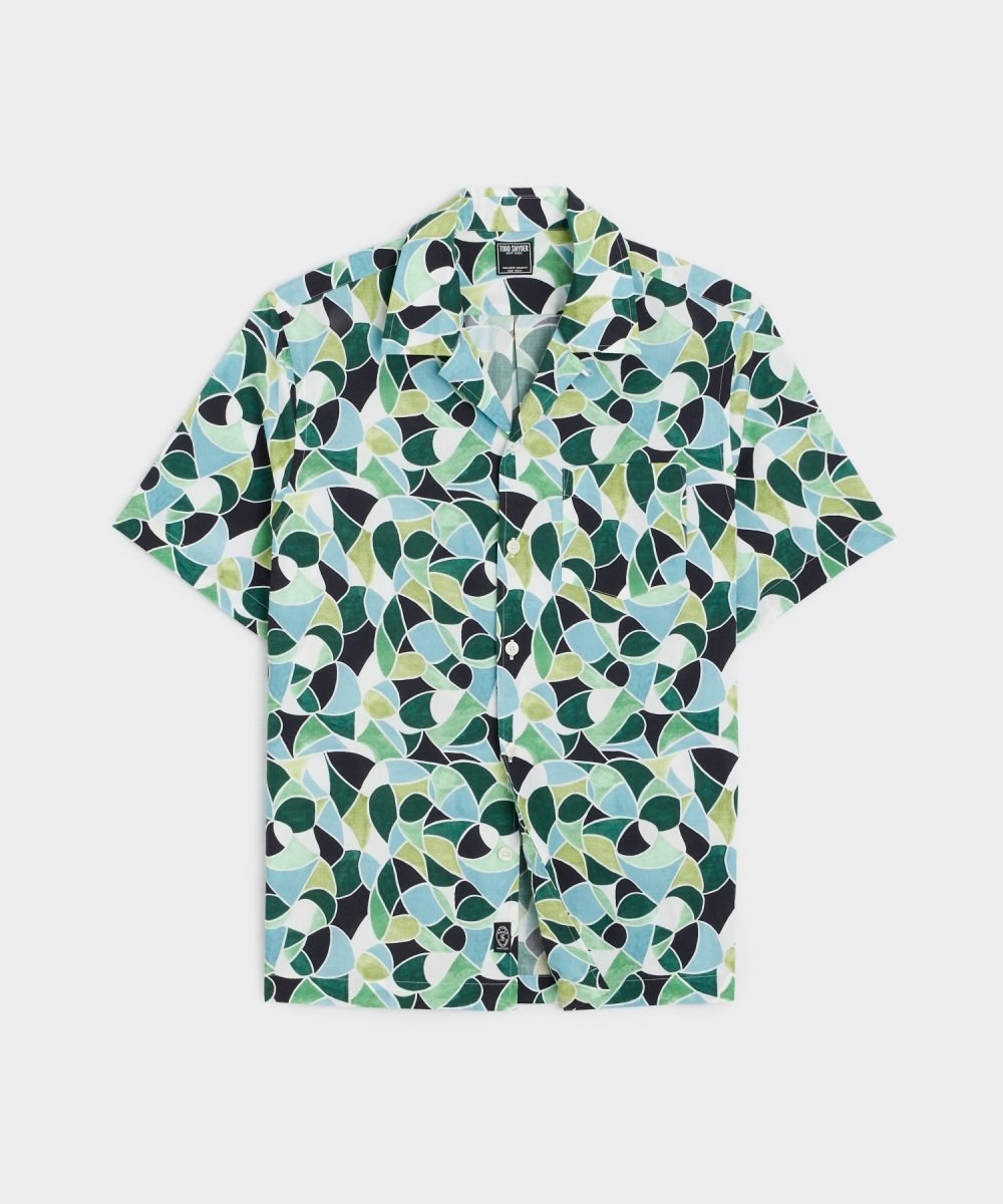Kaleidoscope Short Sleeve Camp Collar Shirt