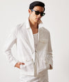 LIGHTWEIGHT COTTON MILITARY JACKET IN WHITE
