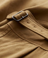 Lightweight Italian Cotton Gurkha Trouser in Weathered Oak