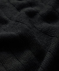 Linen Crewneck Sweater in Black