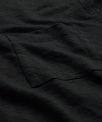 Linen Jersey T-Shirt in Black