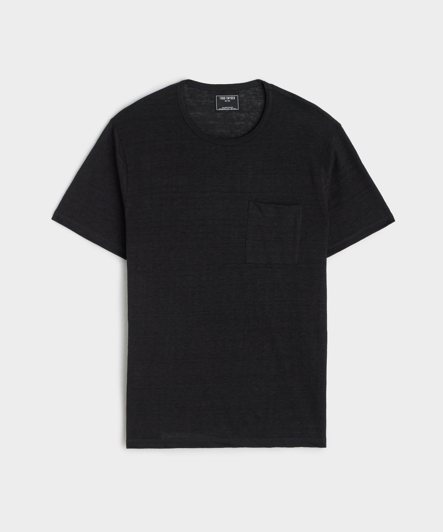 Linen Jersey T-Shirt in Blacktop