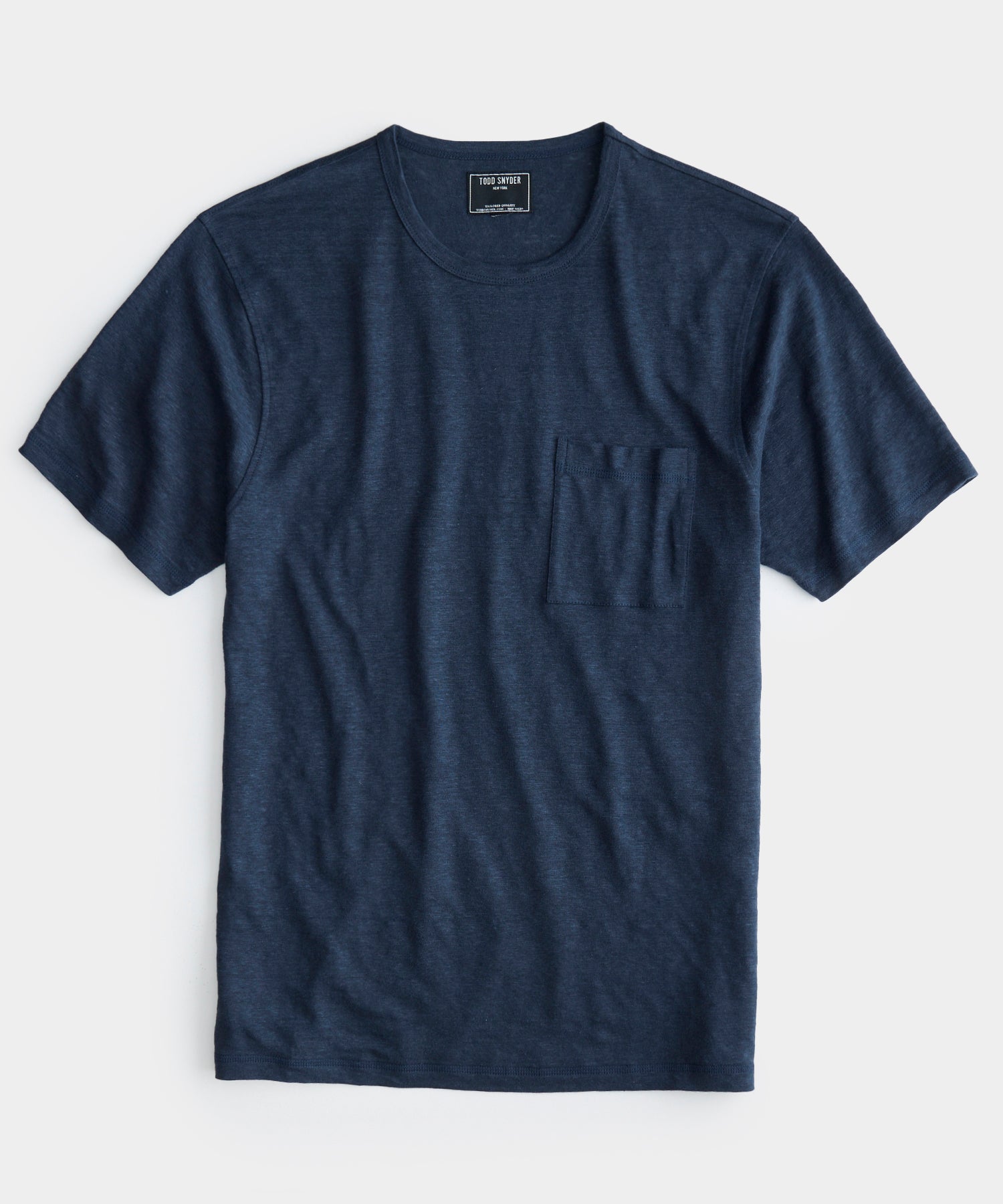 Linen Jersey T-Shirt in Classic Navy