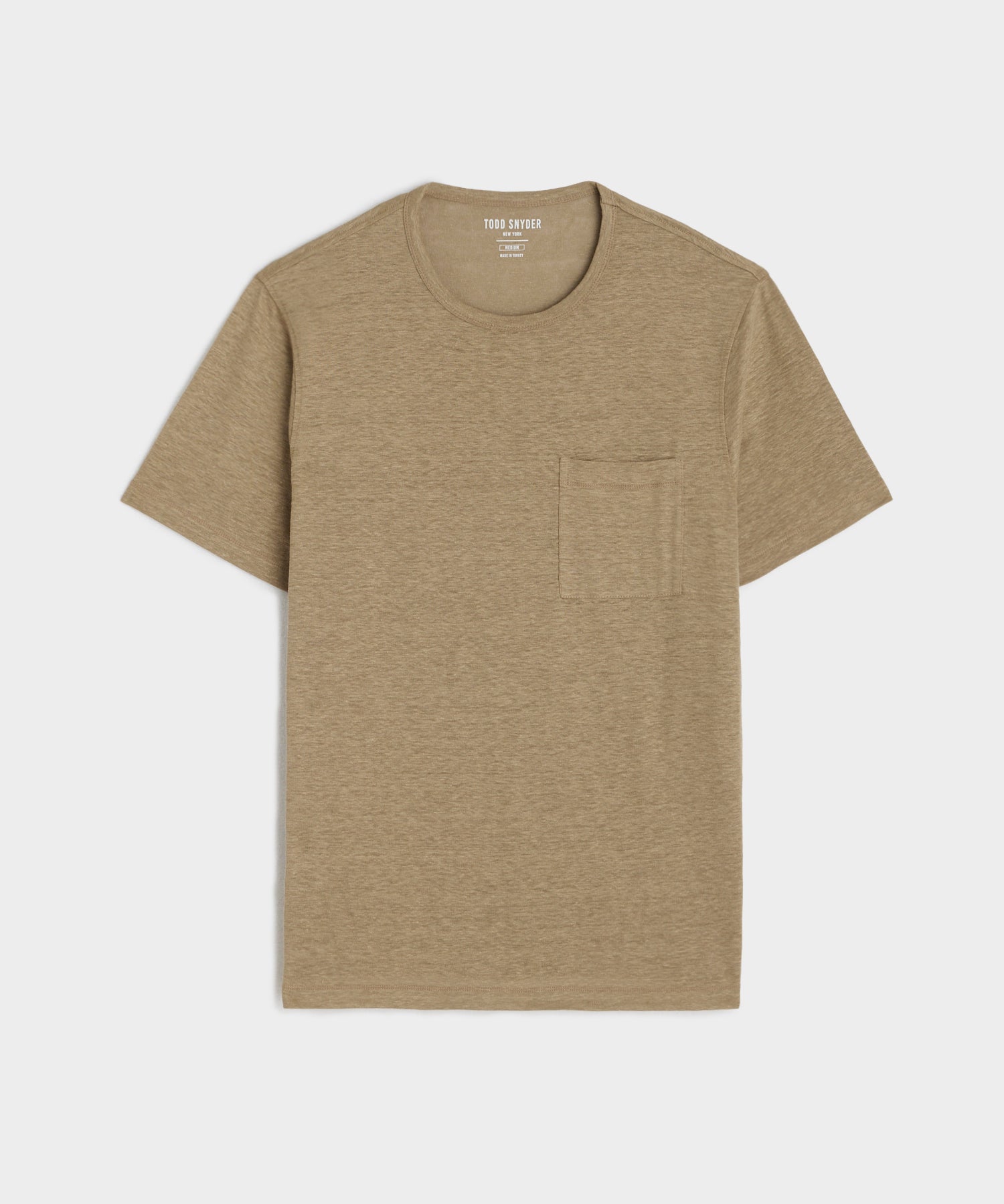 Linen Jersey T-Shirt in Pine Cone