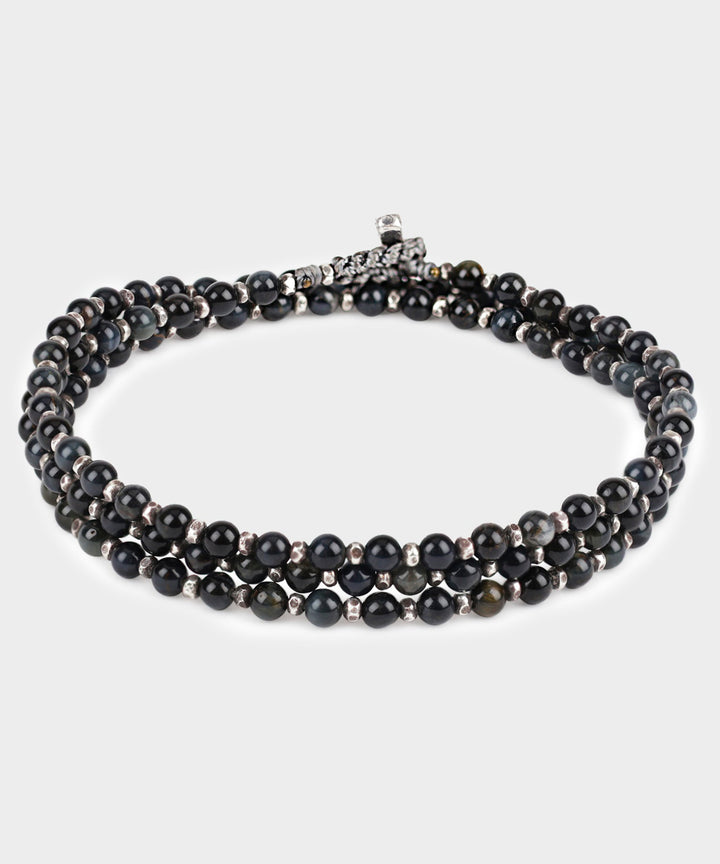 Maor The Silver Agora Bracelet / Necklace in Navy