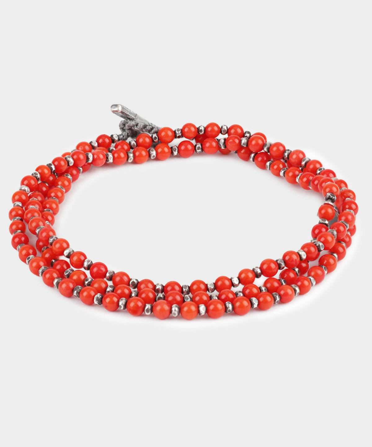 M. Cohen The Silver Agora Bracelet / Necklace in Red
