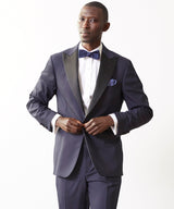 Italian Peak Lapel Tuxedo Jacket in Navy