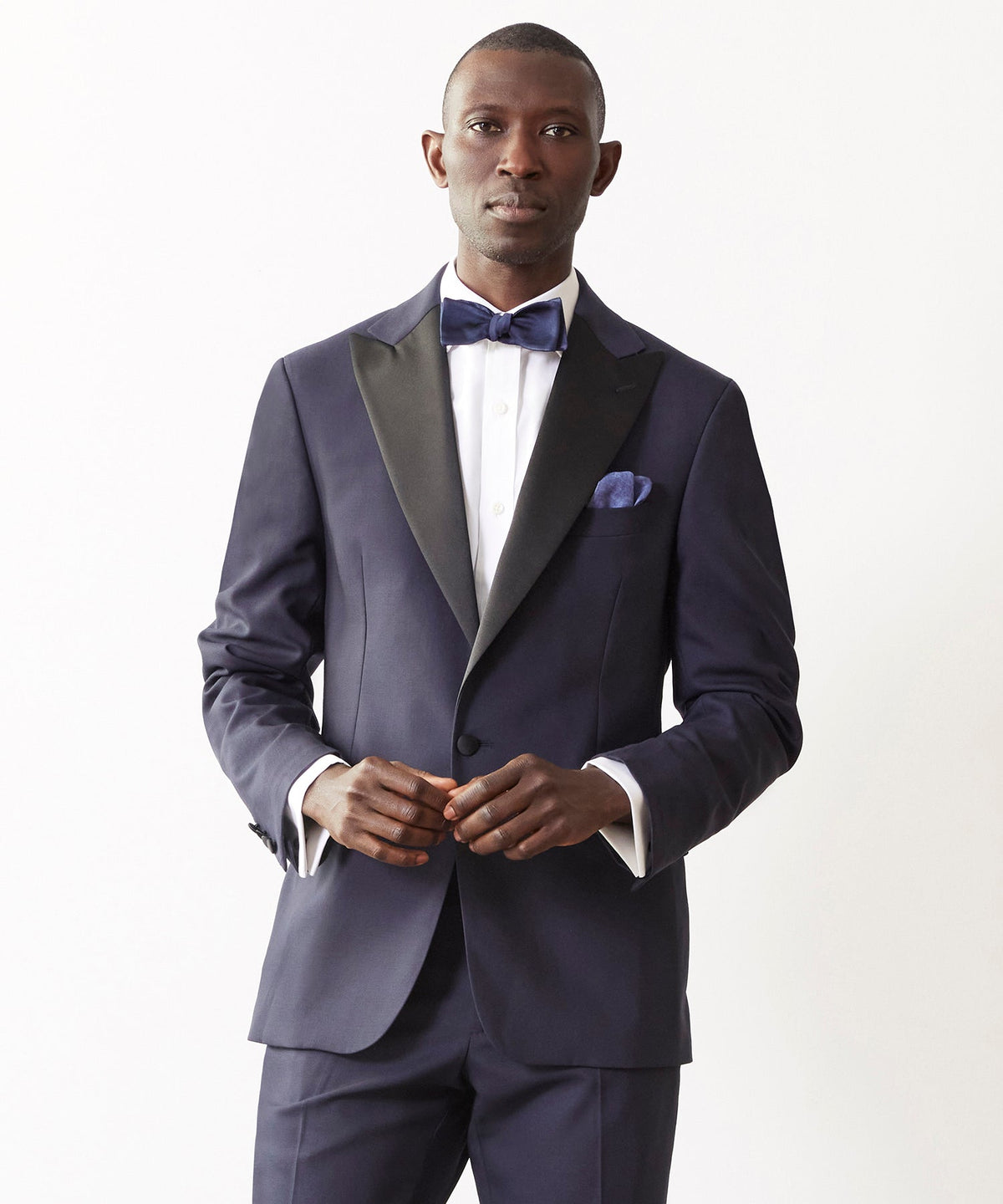 Italian Peak Lapel Tuxedo Jacket in Navy