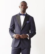 Italian Peak Lapel Tuxedo Jacket in Navy
