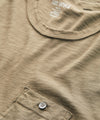 Made in L.A. Homespun Slub Long Sleeve T-Shirt in Olive