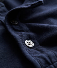 Made in L.A. Long Sleeve Premium Jersey Henley in Navy