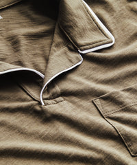 Made in L.A. Tipped Montauk Polo in Olive