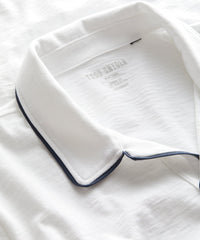 Made in L.A. Tipped Montauk Polo in White