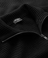 Merino Full-Zip Sweater in Black