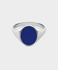 Miansai Heritage Ring with Enamel, Sterling Silver