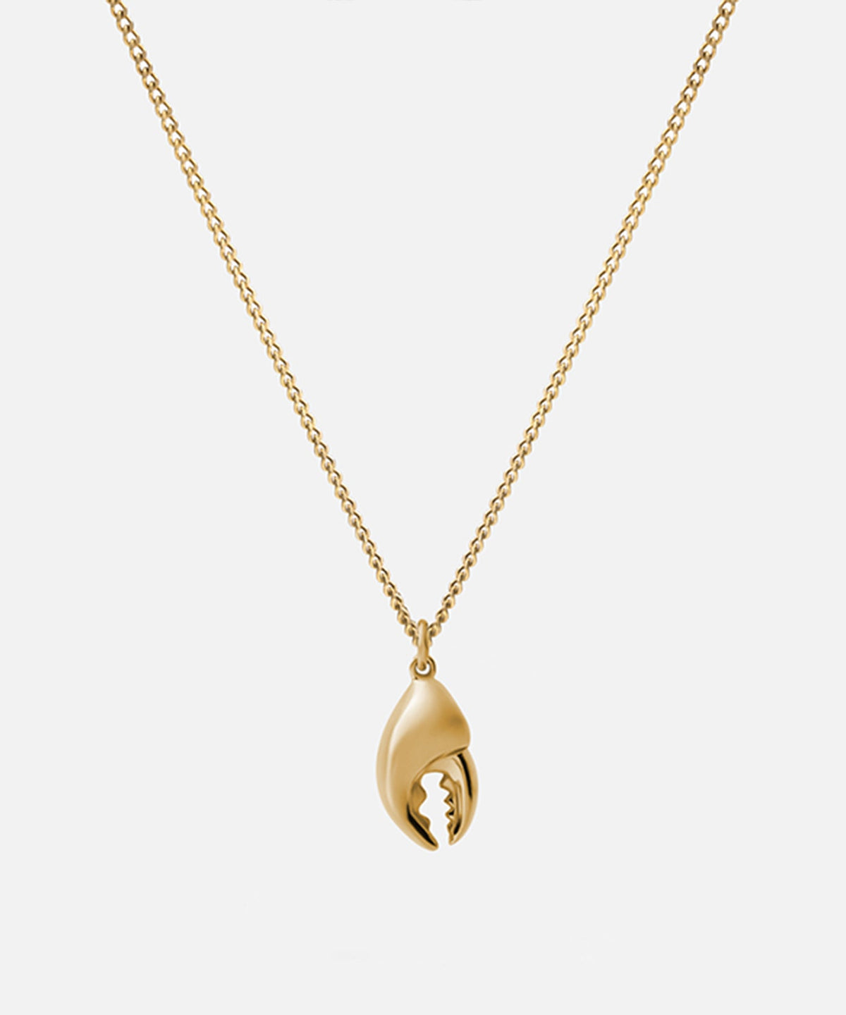 Miansai Lobster Claw Pendant Necklace in Gold