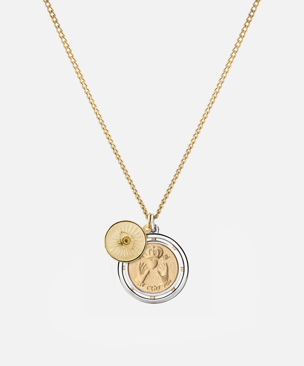 Miansai Test of Time Pendant Necklace in Silver/Gold