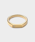 Miansai Gold Thin Geo Ring Diamond Ring