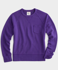Midweight Pocket Sweatshirt in Purple Fire