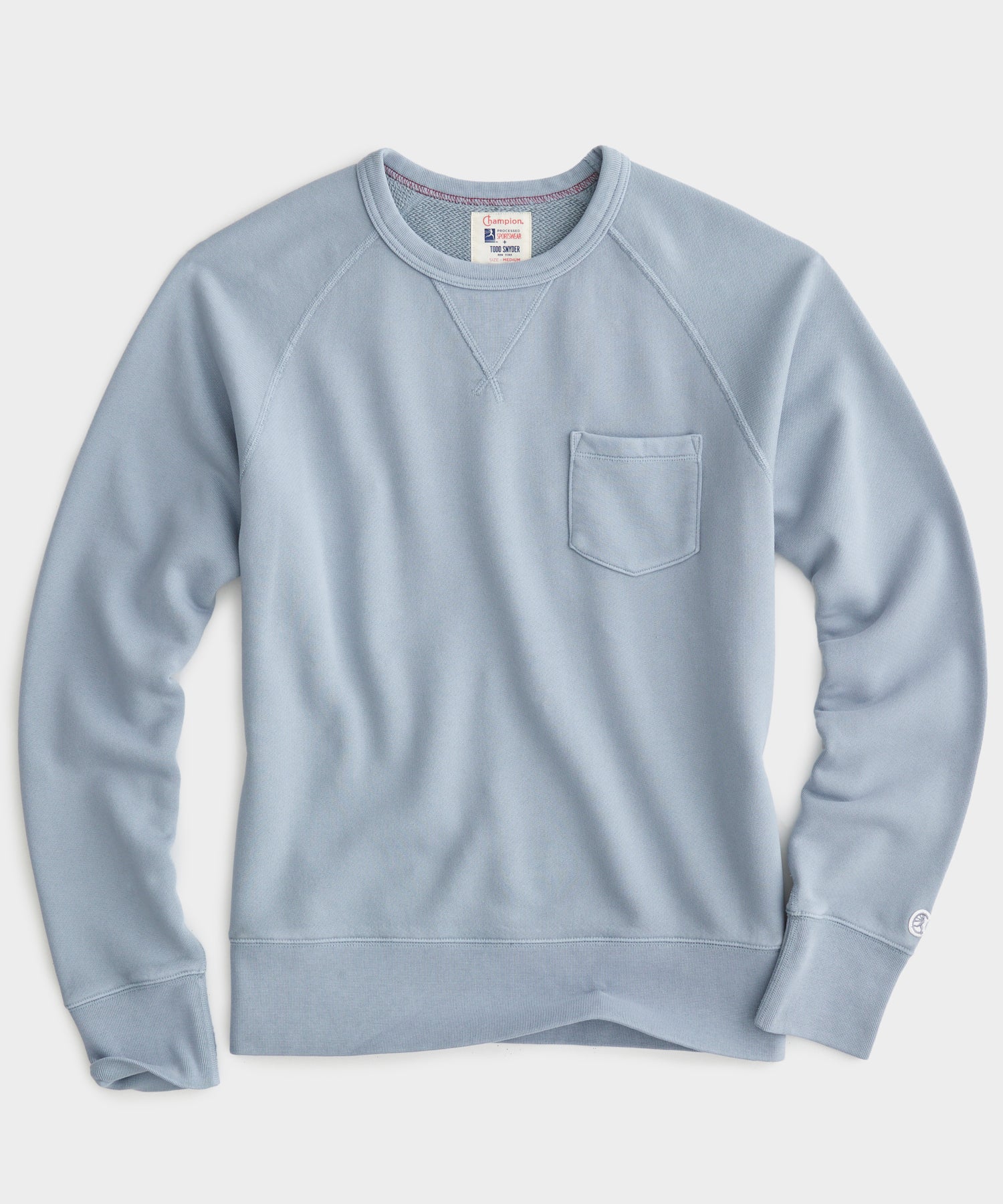 Midweight Pocket Sweatshirt in Steel Blue