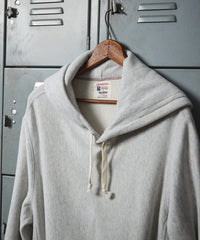 Midweight Popover Hoodie Sweatshirt in Antique Grey Mix