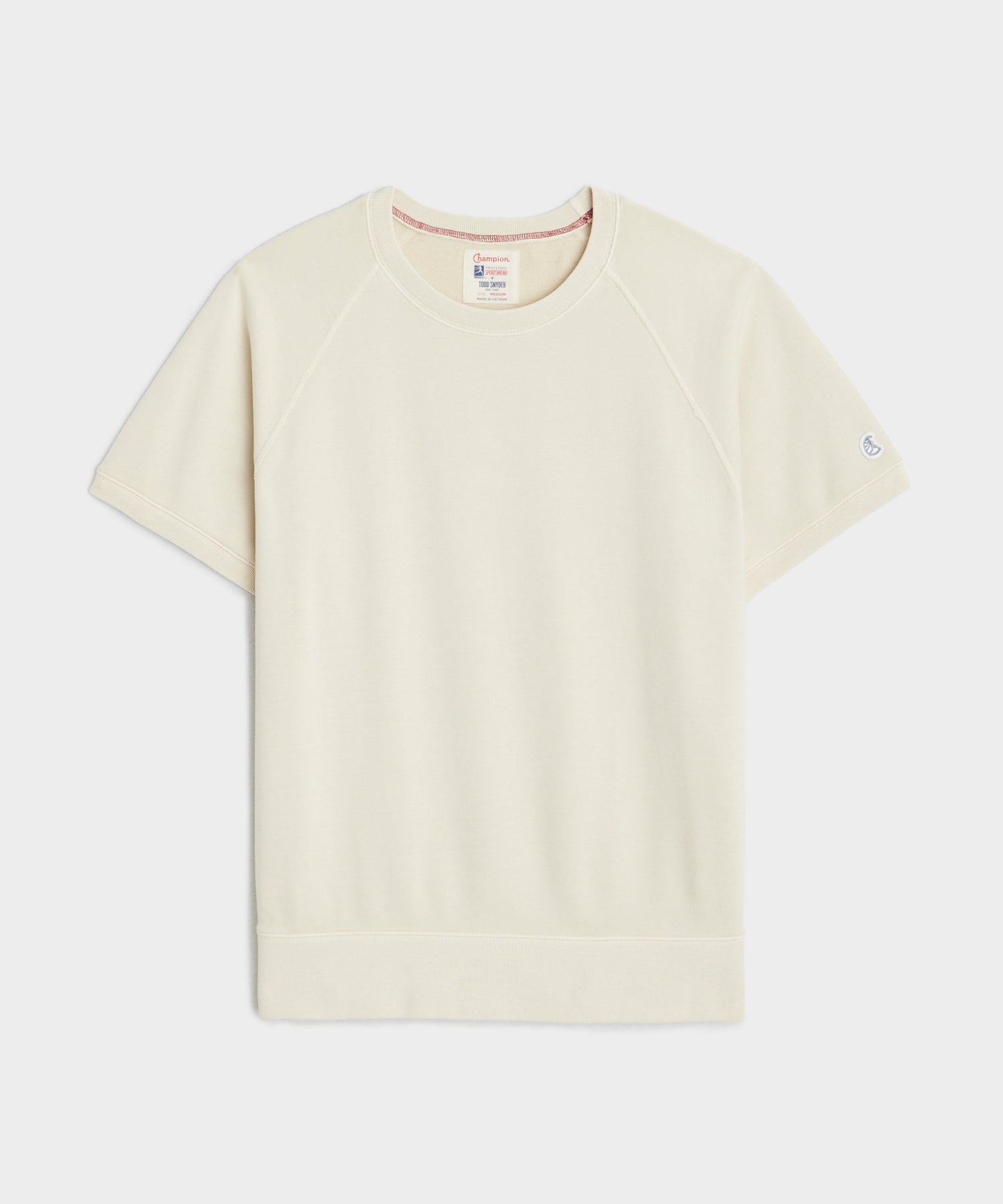 Champion Midweight Short Sleeve Sweatshirt in Sand Dollar