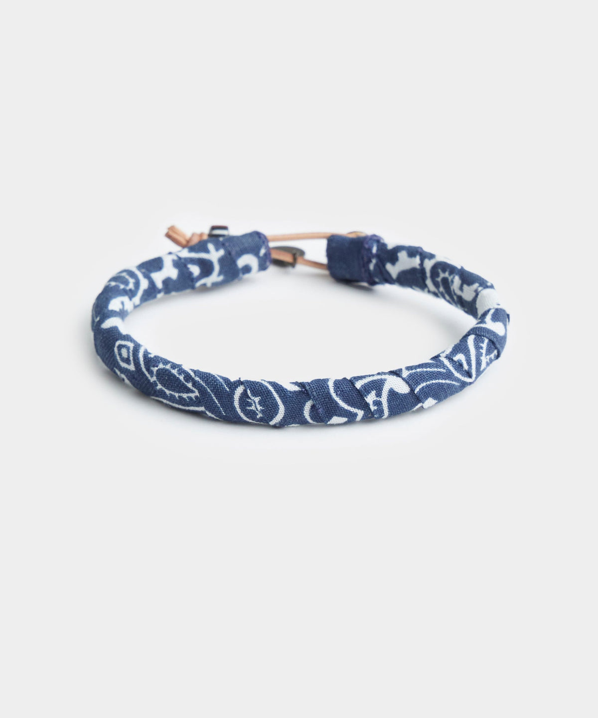 Mikia Bandana Cotton Bracelet in Navy