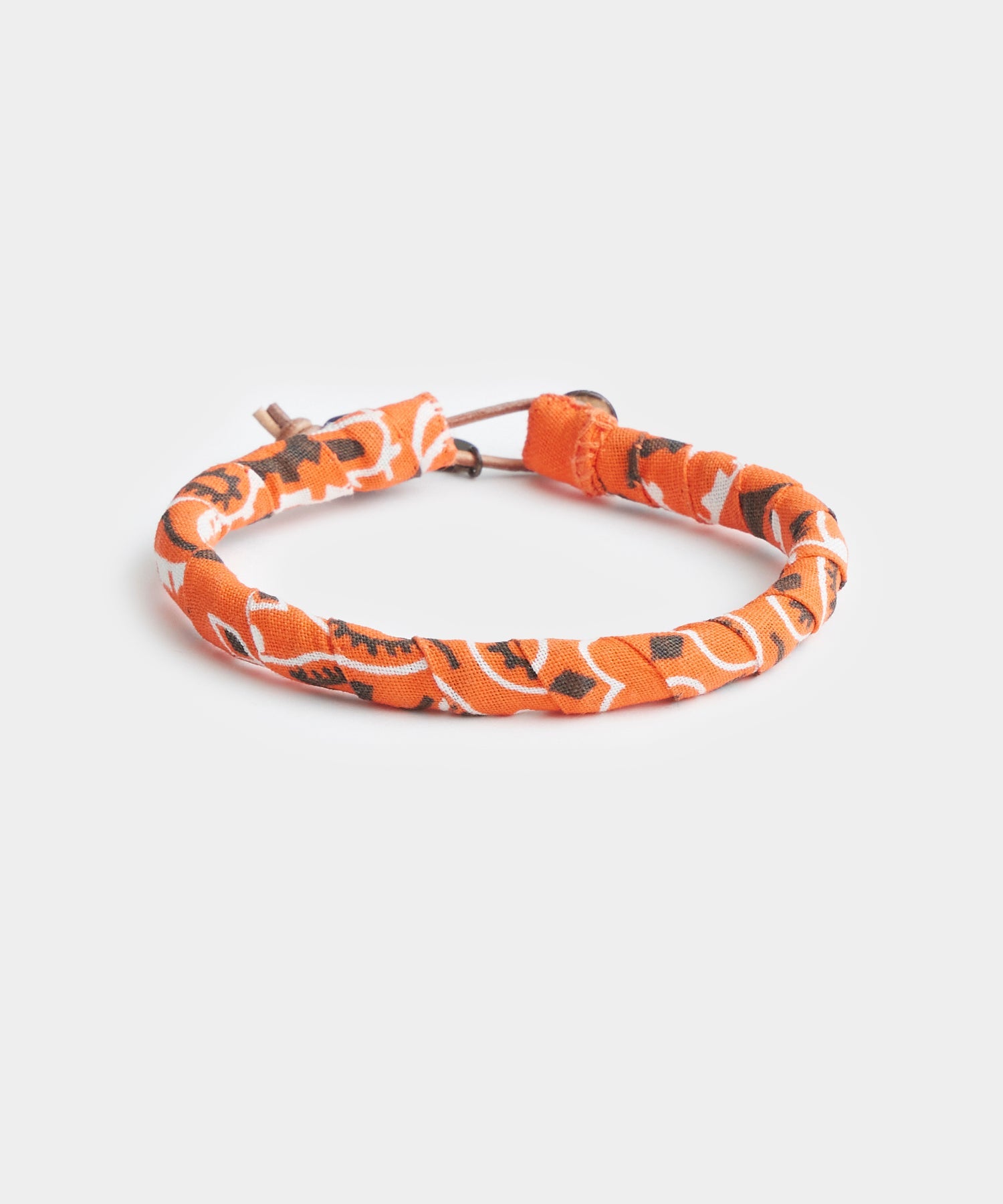Mikia Bandana Cotton Bracelet in Orange