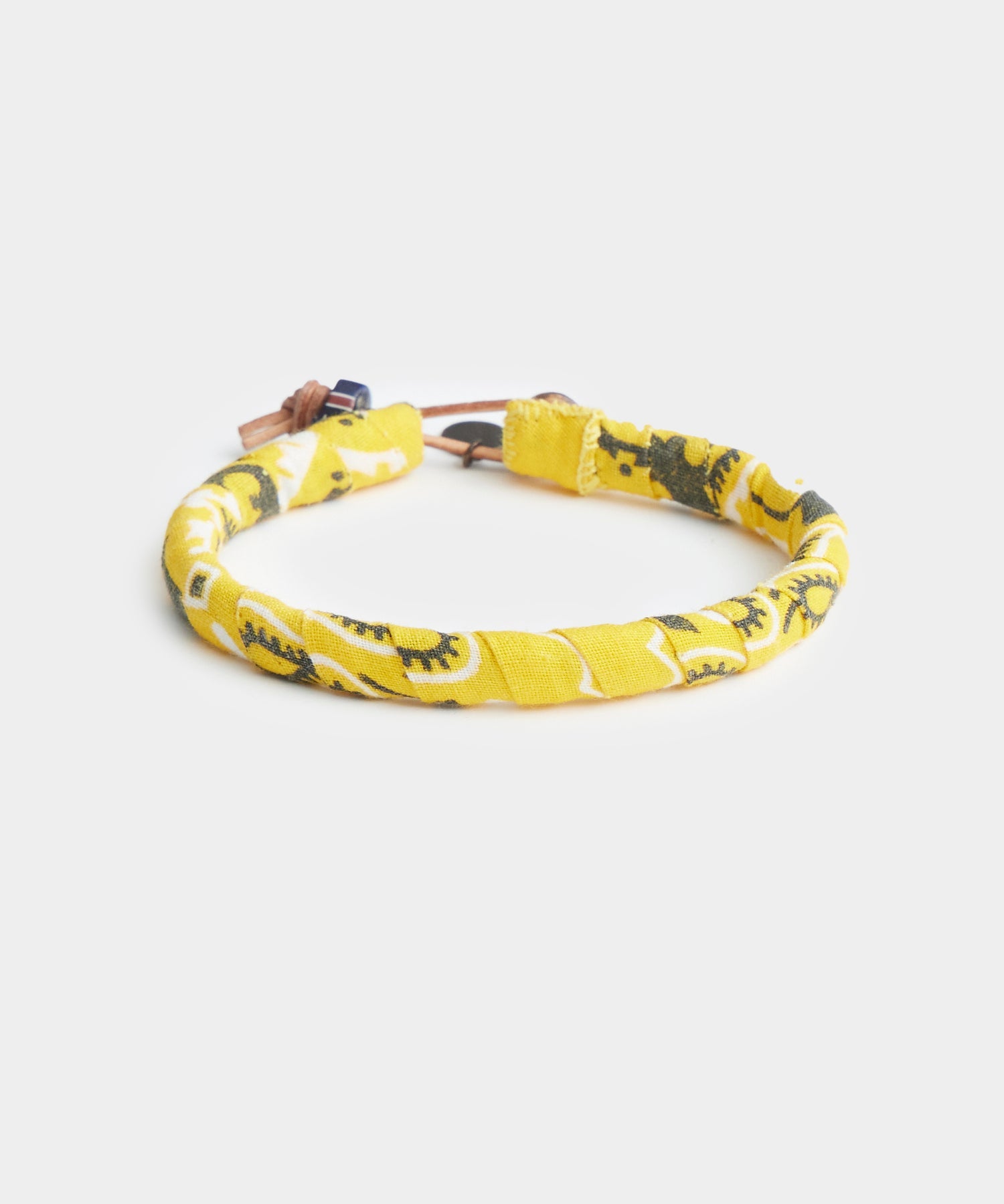 Mikia Bandana Cotton Bracelet in Yellow