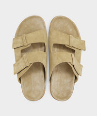 Nomad Suede Double Strap Sandal in Sand
