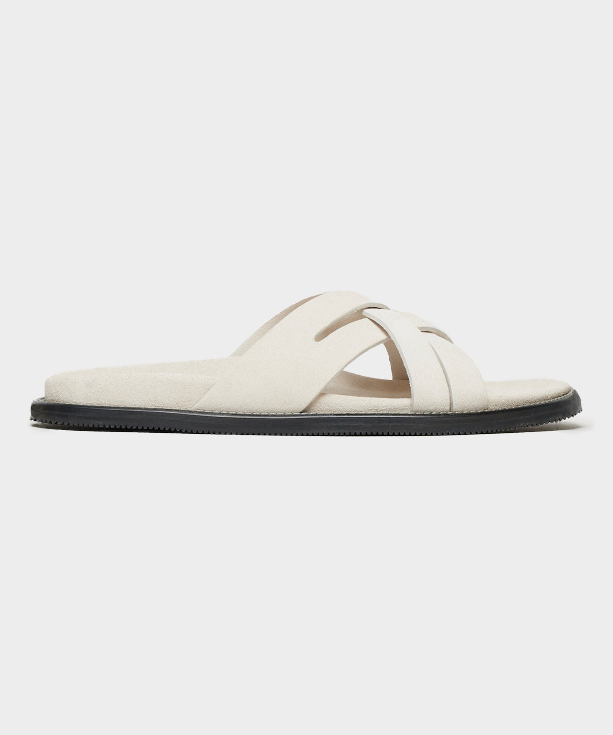 Nomad Suede Multi-Cross Sandal in Ivory