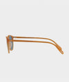 Oliver Peoples Riley Sunglasses in Semi Matte Amber Tortoise