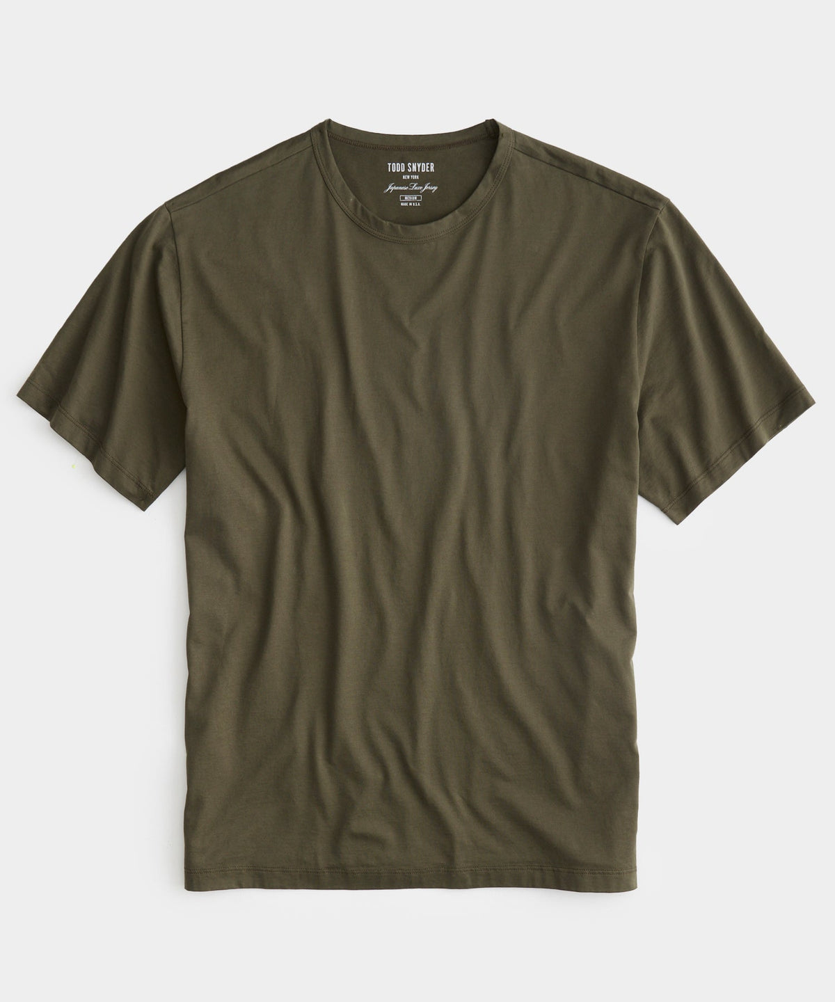 Oversized Luxe Jersey Tee in Snyder Olive