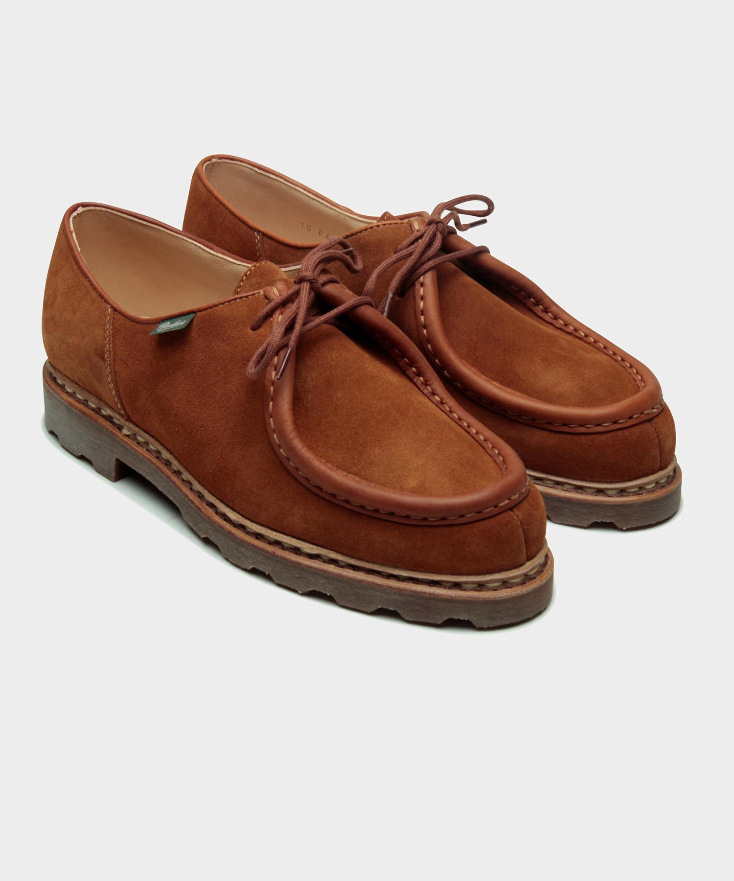 Paraboot Suede Michael Derby Shoe in Whiskey – Todd Snyder