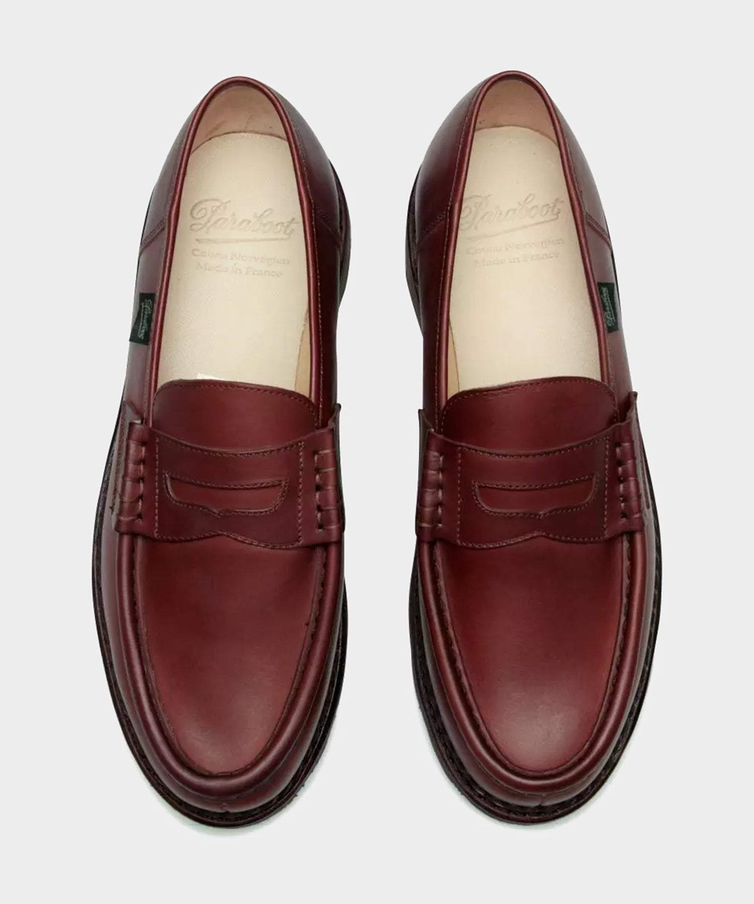 Paraboot Reims Loafer in Lisse Maroon – Todd Snyder