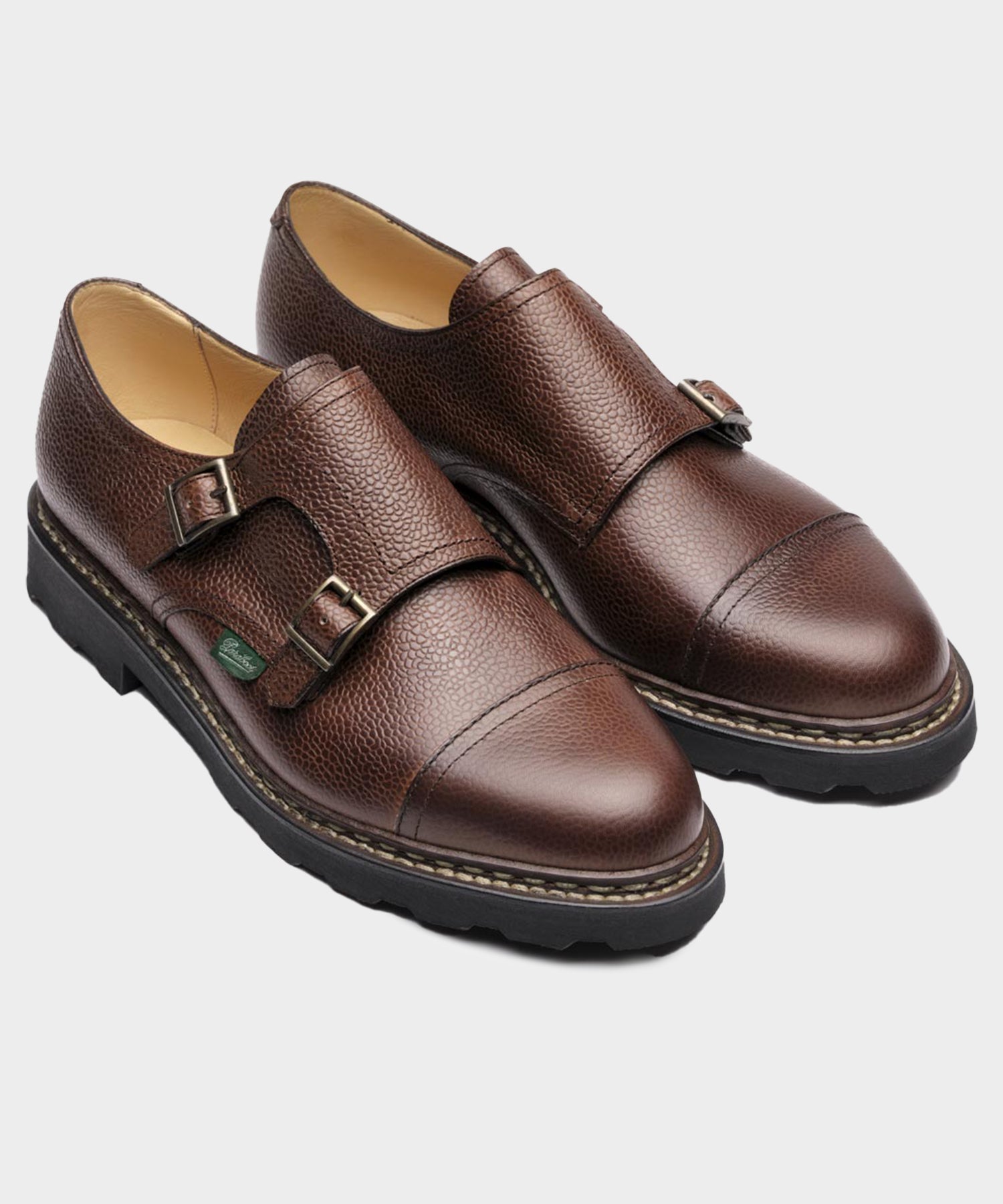 靴 Paraboot WILLIAM Paraboot William Monk Strap Dress Shoe in Brown – Todd Snyder