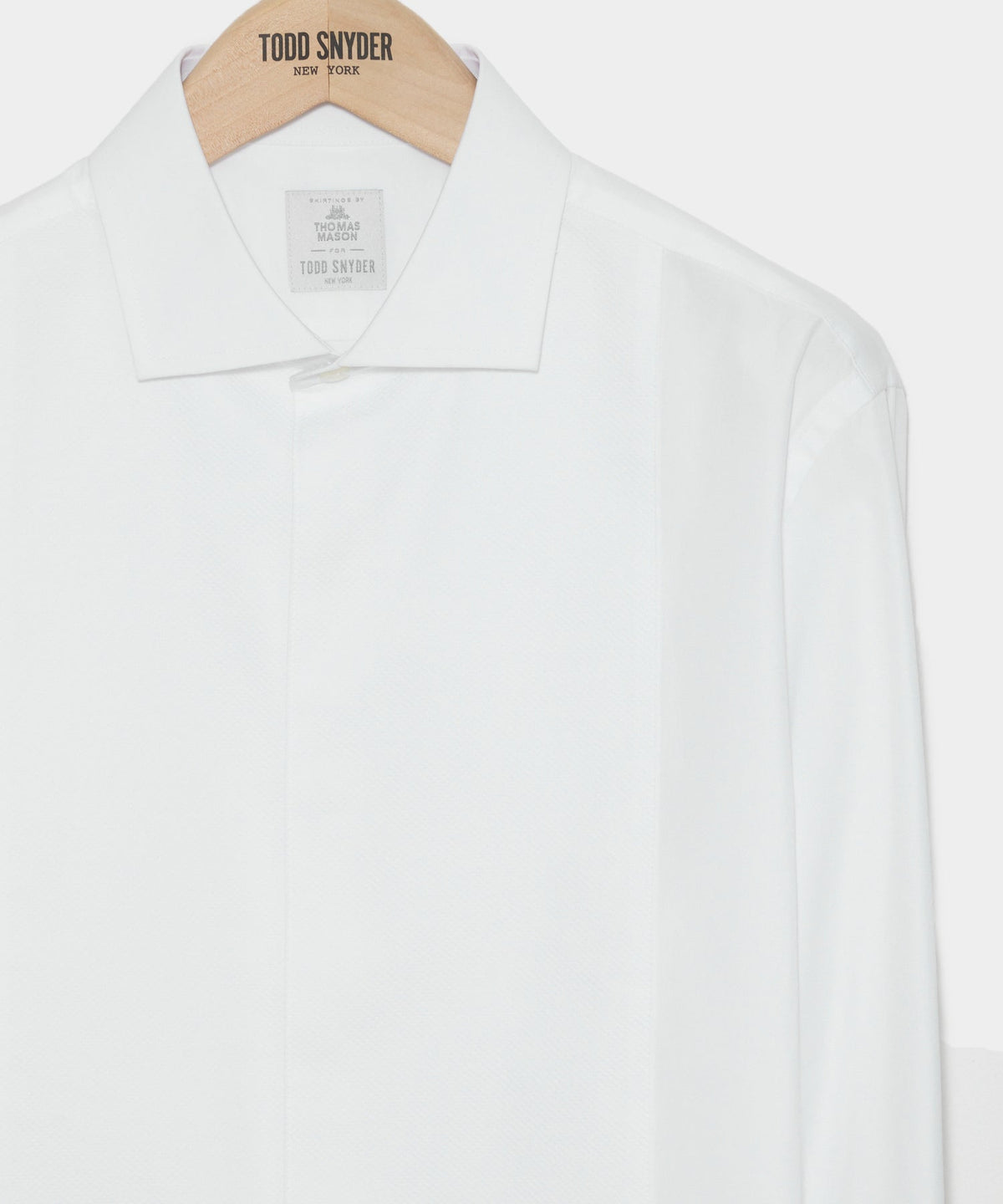 Italian Cotton Pique Bib Front Tuxedo Shirt