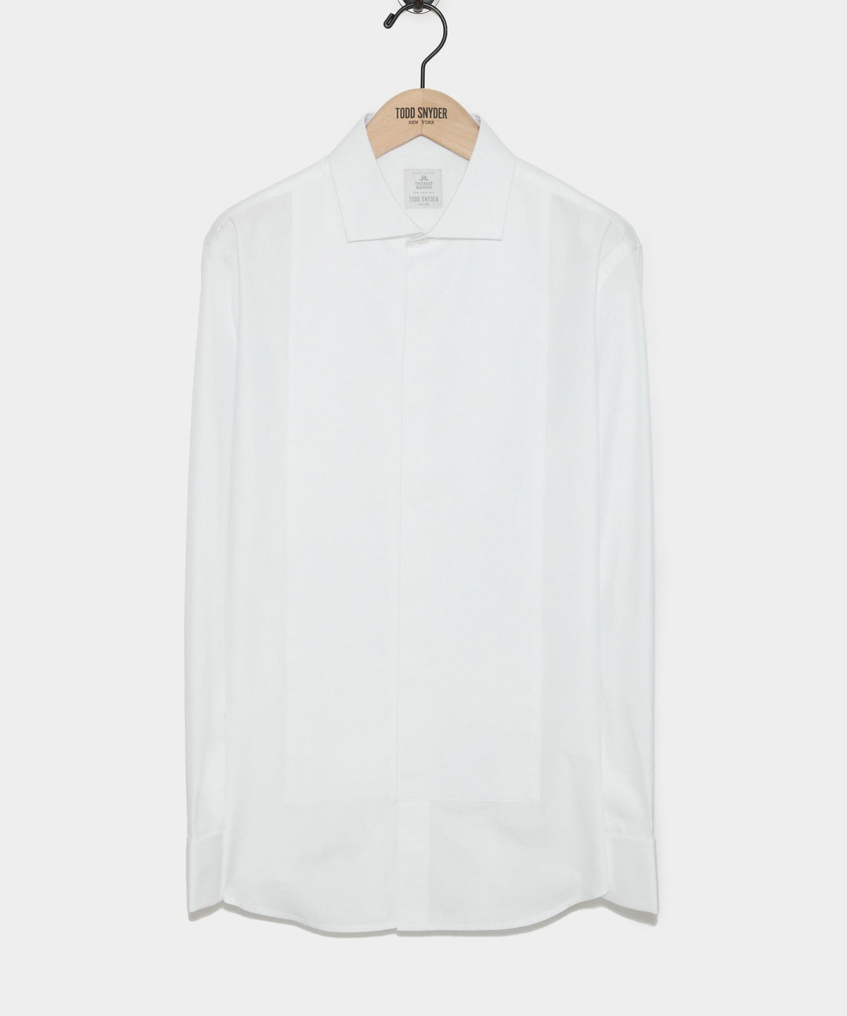Italian Cotton Pique Bib Front Tuxedo Shirt