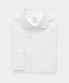 Italian Cotton Pique Bib Front Tuxedo Shirt