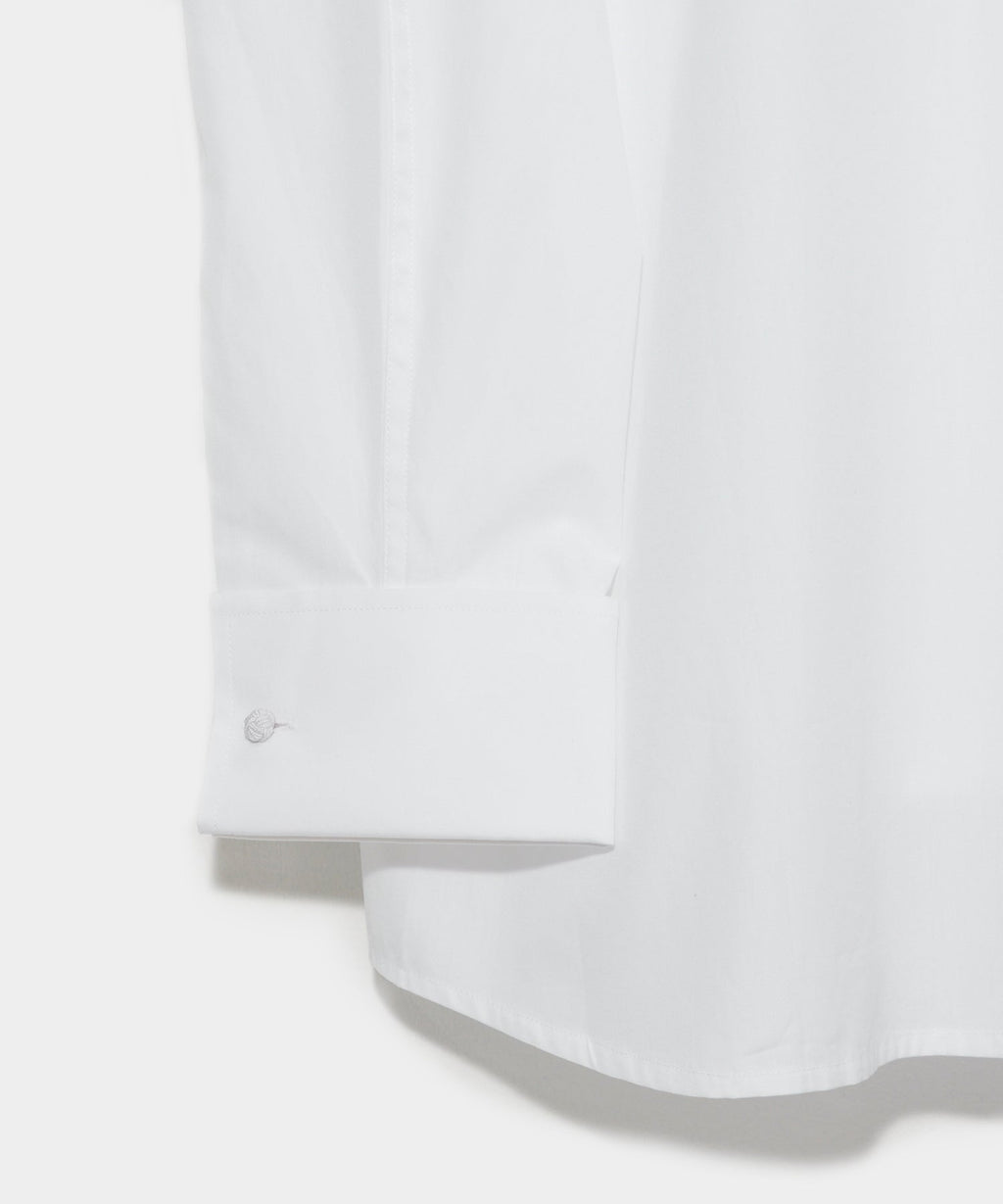 Slim Fit Plain Front Tuxedo Dress Shirt